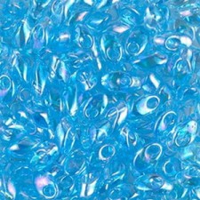 Miyuki long Magatama beads 4x7mm - Pale aqua ab LMA-260
